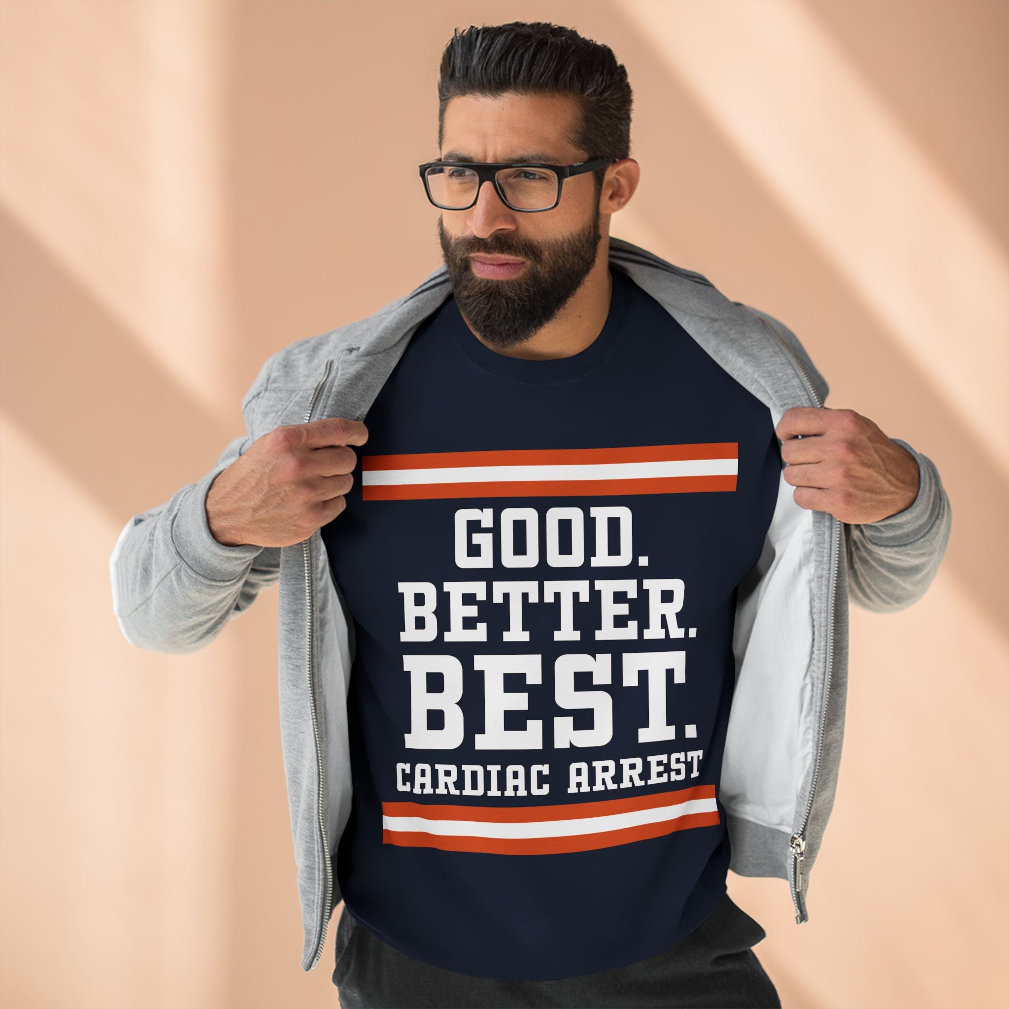 Unisex Crewneck Sweatshirt GBB (No guy) Navy