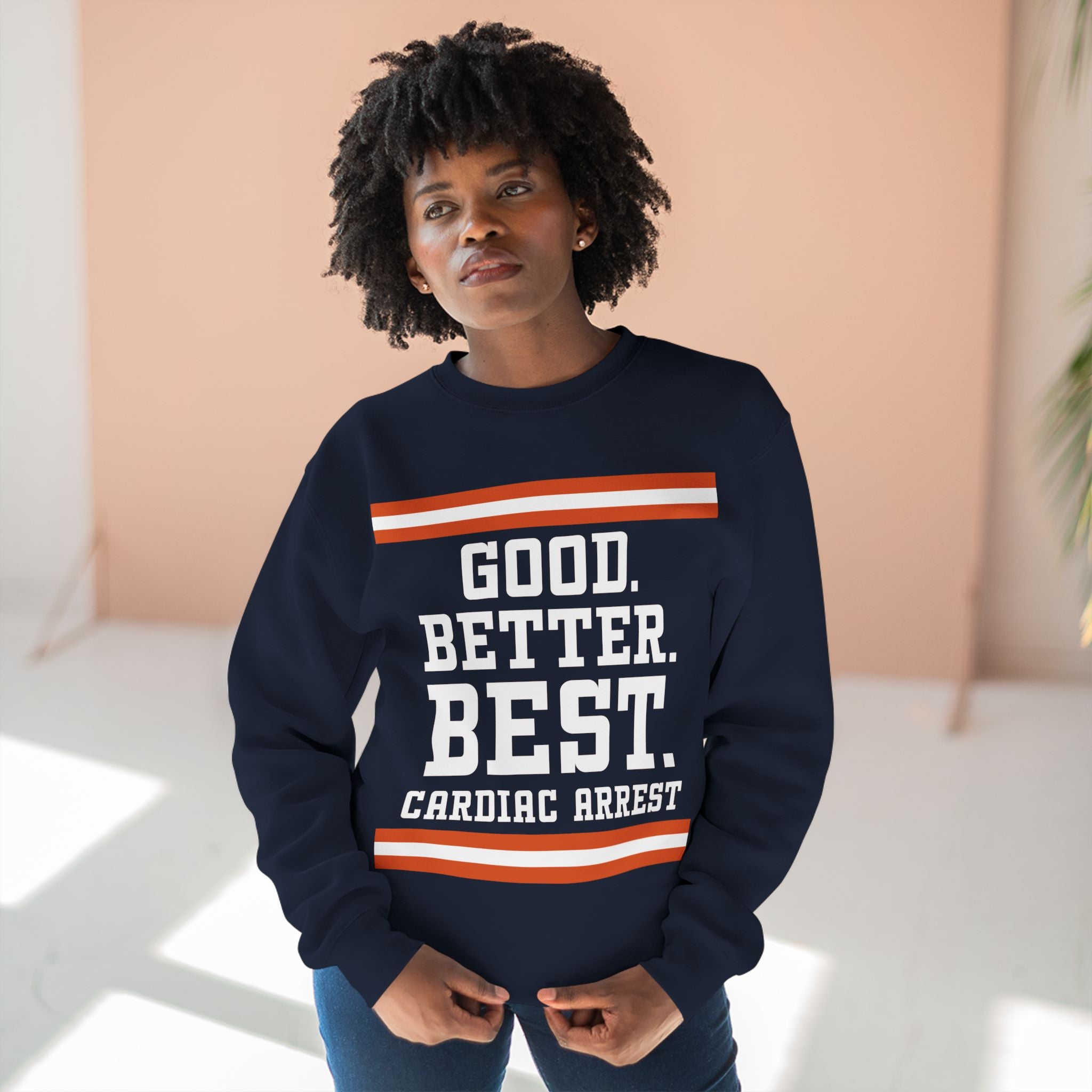 Unisex Crewneck Sweatshirt GBB (No guy) Navy
